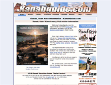 Tablet Screenshot of kanabguide.com